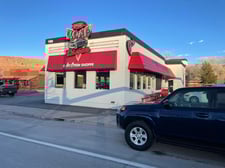 View of the front of Moab Diner
